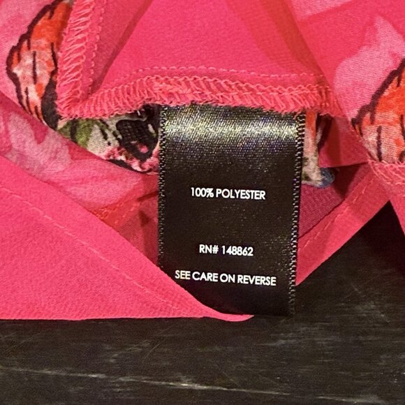 Torrid Open Kimono Womens Size 4X Pink Chiffon Gothic Skull Grunge Cardigan - Picture 8 of 11